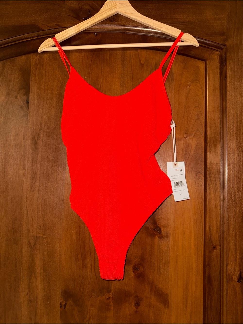 Good American Red One-Piece Swimsuit